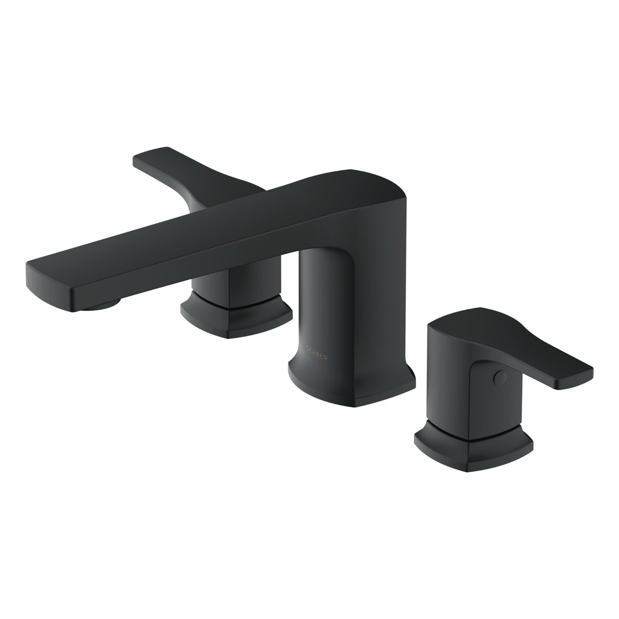 Gerber D300970BST Tribune Three Piece Roman Tub Trim Kit - Satin Black