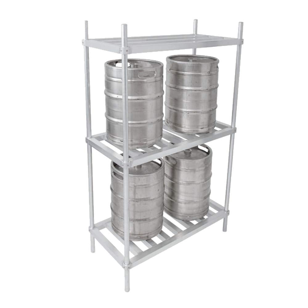 John Boos ALKR-2080 80"W x 20"D 76"H with Three Shelves