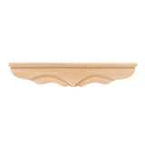 Hardware Resources PFM1-B-MP 11-3/8" W x 1-3/4" D x 2-1/4" H Maple Middle Rounded Pedestal Foot