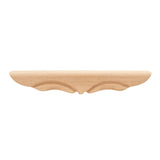 Hardware Resources PFM1-MP 11-3/8" W x 1-3/4" D x 1-11/16" H Maple Middle Rounded Pedestal Foot