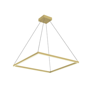 Kuzco PD88132-BG PIAZZA 32" PENDANT BG TEXTURED DOWN ONLY DUO CANOPY 930 TRIAC 120 65W