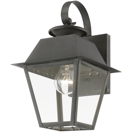 Livex Lighting 27212-61 Wentworth 1 Light 13 inch Charcoal Outdoor Small Wall Lantern