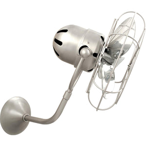 Matthews Fan MP-BN-MTL Michelle Parede vintage style wall fan in brushed nickel finish.