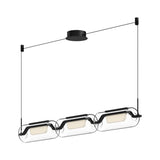 Kuzco LP28543-BK HILO 43" LINEAR PENDANT TEXTURED BLACK 120" WIRE 120V TRIAC/ELV LED 3000K 90CRI 29W