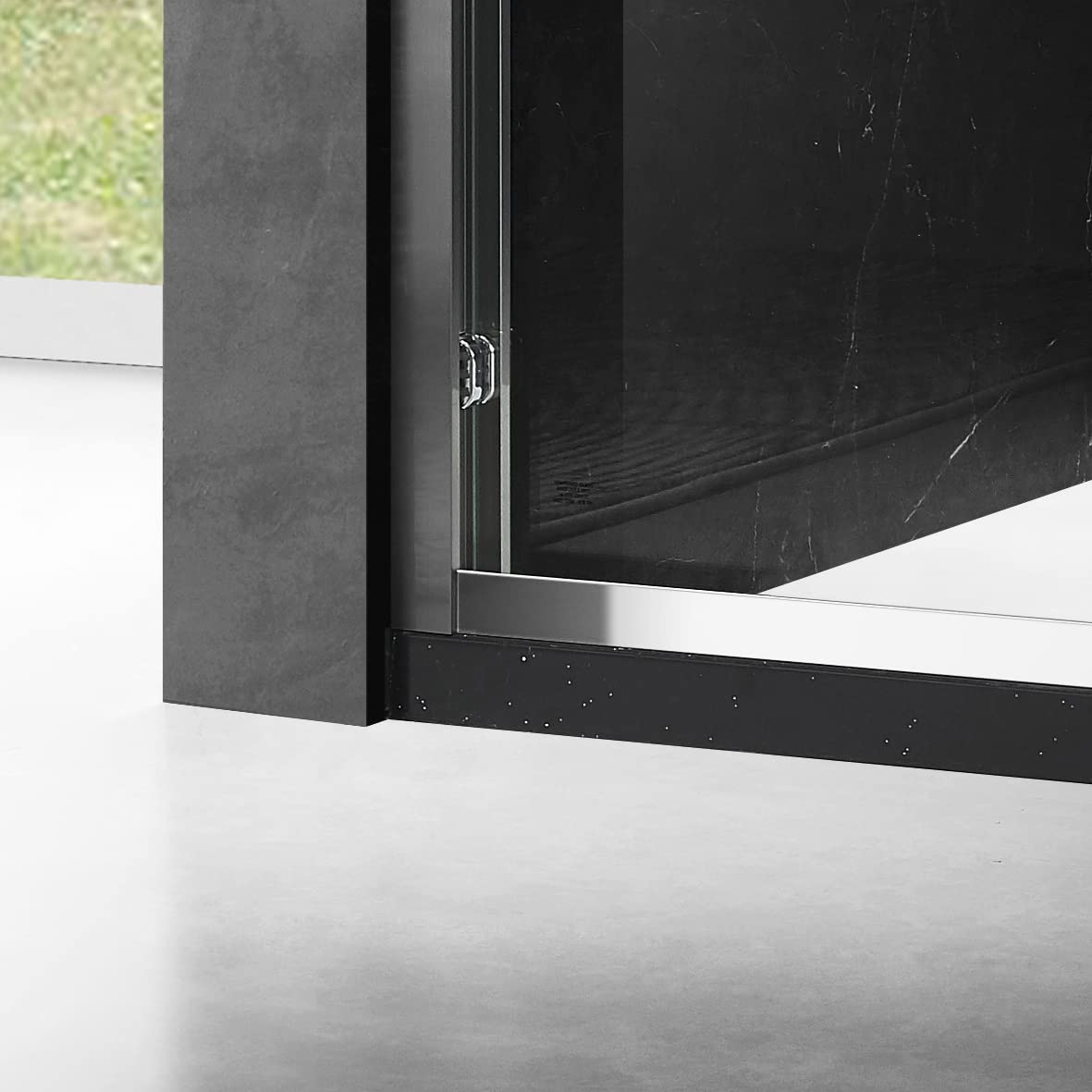 Essence 54'' * 76'' Framed Shower Door (Brushed Nickel)