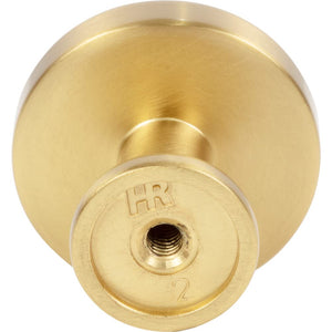 Jeffrey Alexander 171BG 1-1/4" Diameter Brushed Gold Richard Cabinet Knob