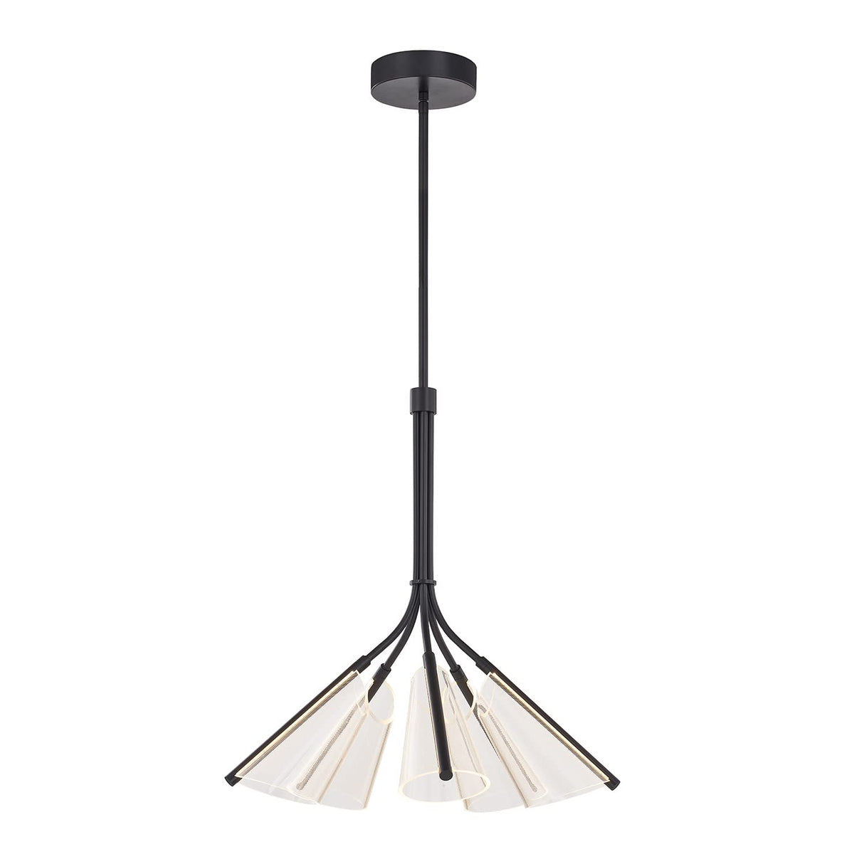Kuzco CH62628-BG/LG MULBERRY 28" CH BRUSHED GOLD LIGHT GUIDE  67W LED 90 3000K DC LED