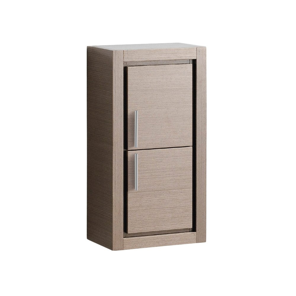 Fresca FST8140GO Fresca Allier Gray Oak Bathroom Linen Side Cabinet w/ 2 Doors