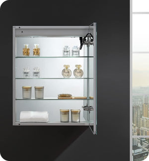 Fresca FMC022430-R Fresca Spazio 24" Wide x 30" Tall Bathroom Medicine Cabinet w/ LED Lighting & Defogger