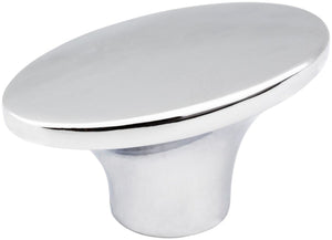 Jeffrey Alexander 650-PC 1-7/8" Overall Length Polished Chrome Oval Hudson Cabinet Knob