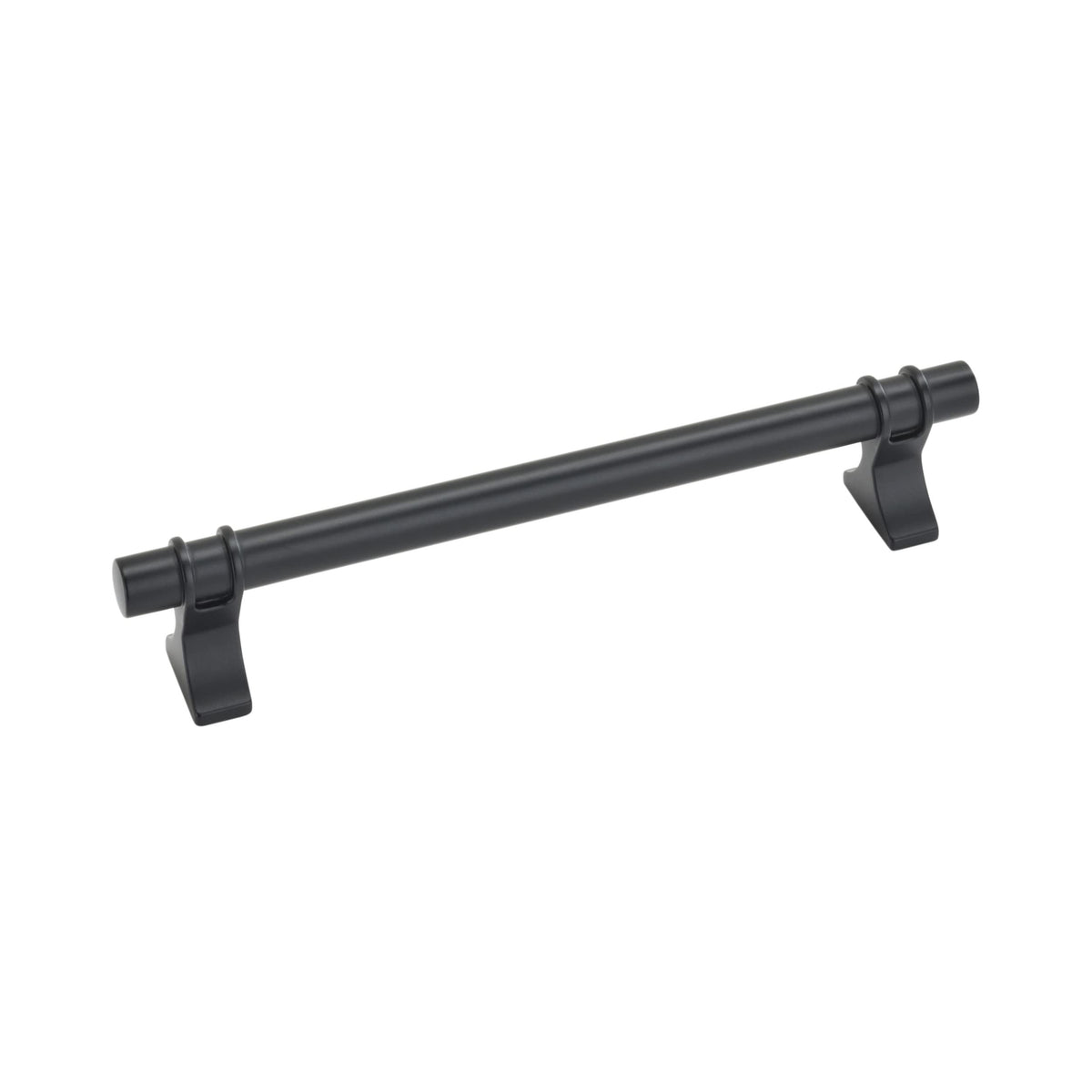 Amerock Cabinet Pull Matte Black 6-5/16 inch (160 mm) Center to Center Davenport 1 Pack Drawer Pull Drawer Handle Cabinet Hardware
