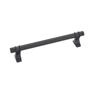 Amerock Cabinet Pull Matte Black 6-5/16 inch (160 mm) Center to Center Davenport 1 Pack Drawer Pull Drawer Handle Cabinet Hardware