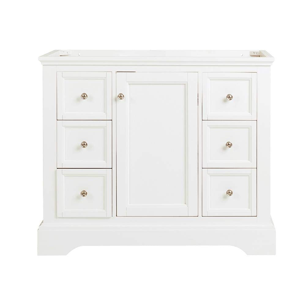 Fresca FCB2440WHM Fresca Windsor 40" Matte White Traditional Bathroom Cabinet