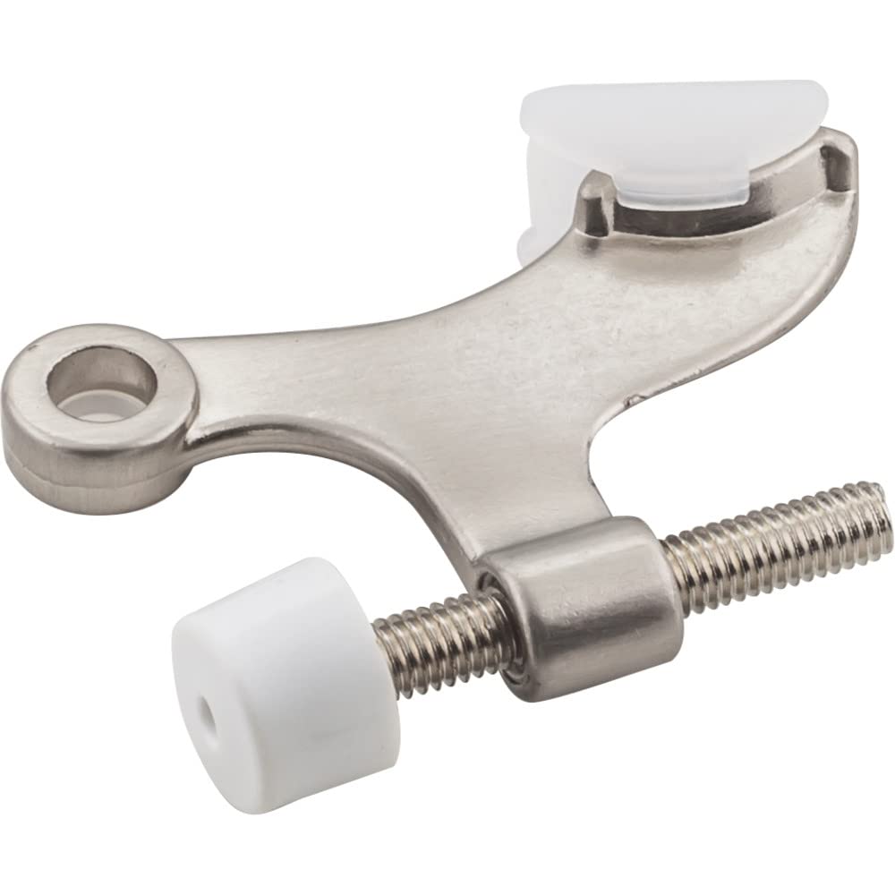 Hardware Resources DS01-SN Hinge Pin Door Stop with Self-Adjusting Pad - Satin Nickel