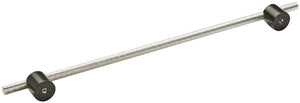 Amerock Cabinet Pull Matte Black/Silver Champagne 12-5/8 inch (320 mm) Center to Center Transcendent 1 Pack Drawer Pull Drawer Handle Cabinet Hardware