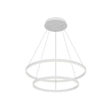 Kuzco CH87832-WH Cerchio 2 Layer 32" Chandelier WH Aluminum Extrusion Up Down 930 TRIAC 120 143W