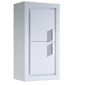 Fresca FST8140WH Fresca Allier White Bathroom Linen Side Cabinet w/ 2 Doors