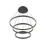 Kuzco CH87332-WH CERCHIO 3 LAYER 32" CHANDELIER WH TEXTURED DOWN ONLY 930 TRIAC 120 154W