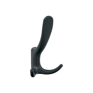 Amerock HBX37013MB Finesse Triple Prong Decorative Wall Hook Matte Black Hook for Coats, Hats, Backpacks, Bags Hooks for Bathroom, Bedroom, Closet, Entryway, Laundry Room, Office