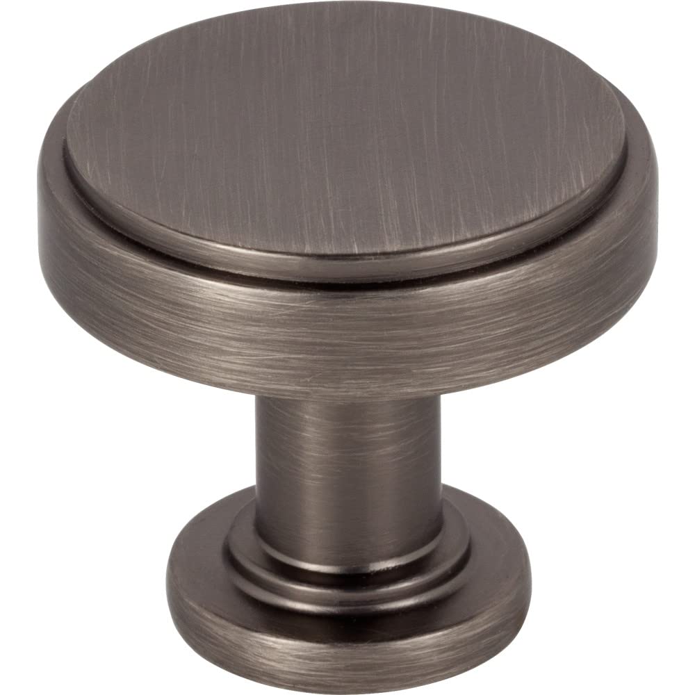Jeffrey Alexander 171BNBDL 1-1/4" Diameter Brushed Pewter Richard Cabinet Knob