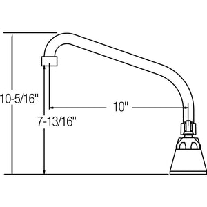 Elkay LK406AT14T6 LK406HA10T4 Faucet, Chrome