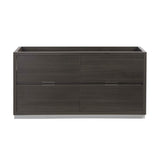 Fresca FCB8460GO-D Fresca Valencia 60" Gray Oak Free Standing Double Sink Modern Bathroom Cabinet