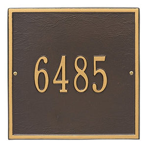 Whitehall 2110OG - Personalized Square Plaque - Standard - Wall - 1 line