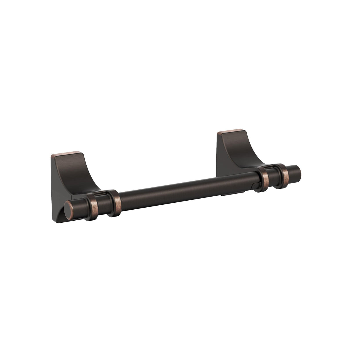 Amerock BH36051ORB Oil Rubbed Bronze Pivoting Double Post Toilet Paper Holder 8-13/16 in. (224 mm) Toilet Tissue Holder Davenport Bath Tissue Holder Bathroom Hardware Bath Accessories