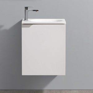 Fresca FCB8003WH-I Fresca Valencia 20" Glossy White Wall Hung Modern Bathroom Vanity