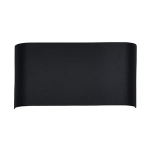 Kuzco EW27112-BK PLATEAU 12" EW Black 120V TRIAC/ELV LED 3000K 90CRI 13W