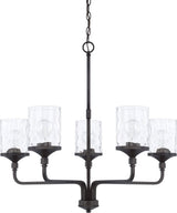 Capital Lighting 428851MB-451 Colton 5 Light Chandelier Matte Black