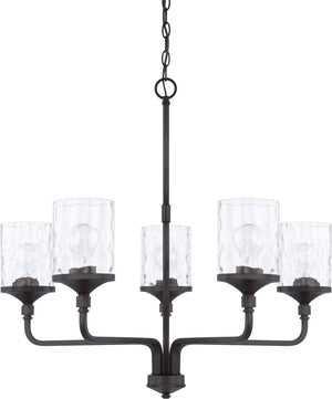 Capital Lighting 428851MB-451 Colton 5 Light Chandelier Matte Black