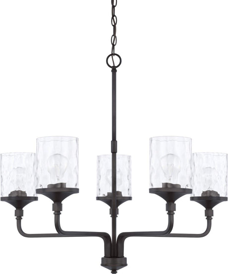 Capital Lighting 428851MB-451 Colton 5 Light Chandelier Matte Black