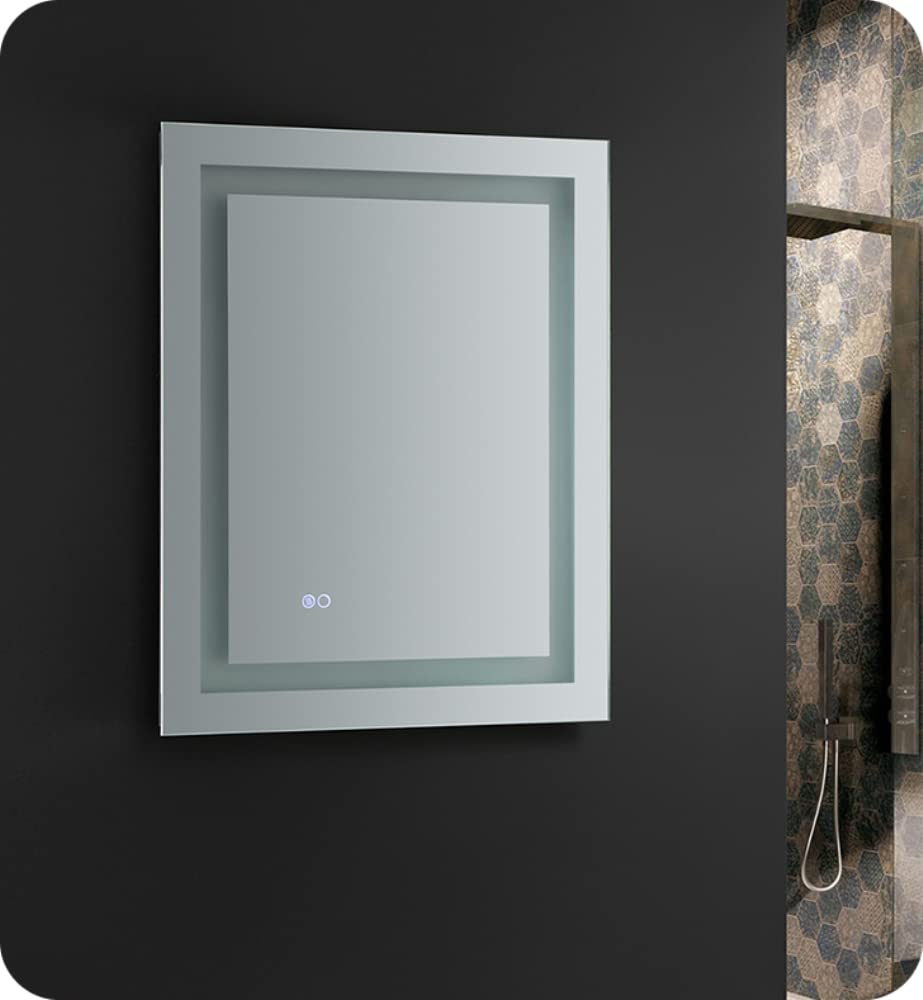 Fresca FMR022430 Fresca Santo 24" Wide x 30" Tall Bathroom Mirror w/ LED Lighting and Defogger