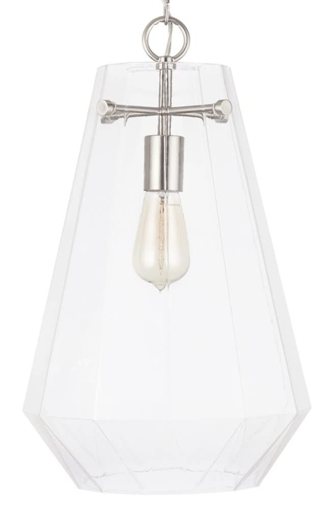 Capital Lighting 338316BN Lee 1 Light Pendant Brushed Nickel