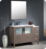 Fresca FCB62-3612GO Fresca Torino 48" Gray Oak Modern Bathroom Cabinets