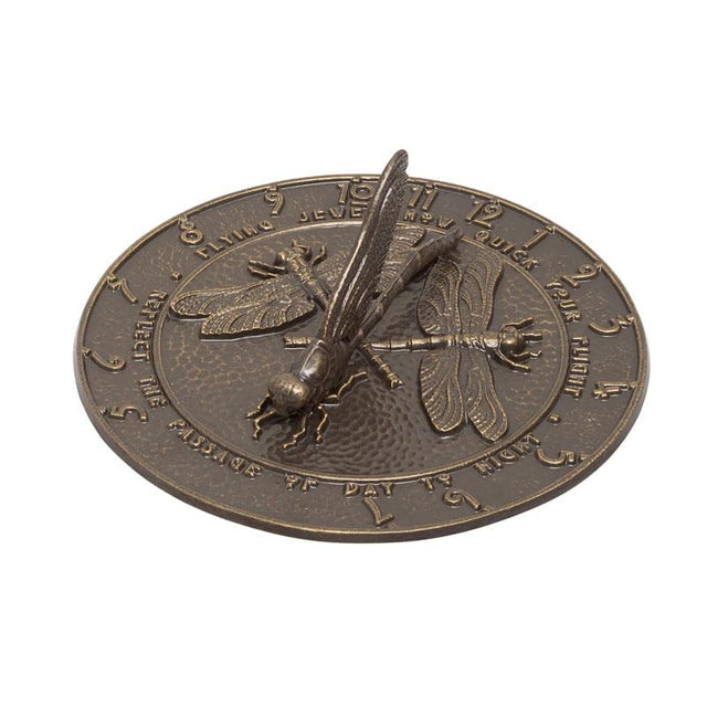 Whitehall 00691 - Dragonfly Sundial - French Bronze