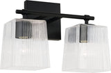 Capital Lighting 141721MB-508 Lexi 2 Light Vanity Matte Black