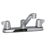 Gerber G0042213 Chrome Maxwell Two Handle Kitchen Faucet W/ Metal Handles & 8" D...
