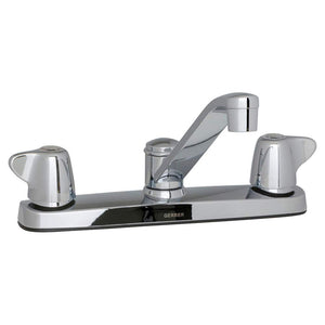 Gerber G0042213 Chrome Maxwell Two Handle Kitchen Faucet W/ Metal Handles & 8