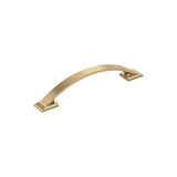 Amerock Cabinet Pull Champagne Bronze 5-1/16 in (128 mm) Center-to-Center Drawer Pull Candler Kitchen and Bath Hardware Furniture Hardware