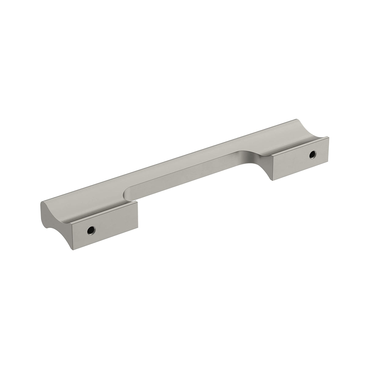 Amerock Cabinet Pull Satin Nickel 5-1/16 inch (128 mm) Center-to-Center Status 1 Pack Drawer Pull Cabinet Handle Cabinet Hardware