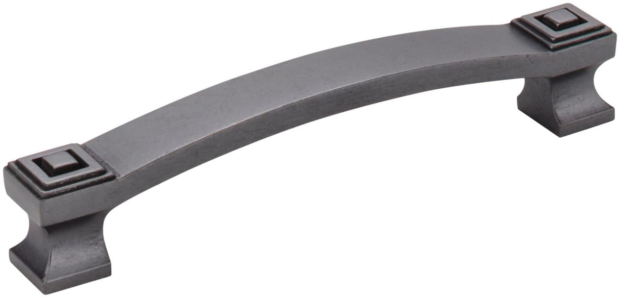 Jeffrey Alexander 585-128DACM 128 mm Center-to-Center Gun Metal Square Delmar Cabinet Pull