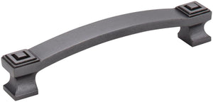 Jeffrey Alexander 585-128DACM 128 mm Center-to-Center Gun Metal Square Delmar Cabinet Pull