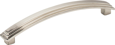 Elements 351-128BNBDL 128 mm Center-to-Center Brushed Pewter Arched Calloway Cabinet Pull