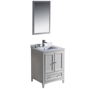 Fresca Bath FVN2024AW Oxford Vanity, 24", Antique White