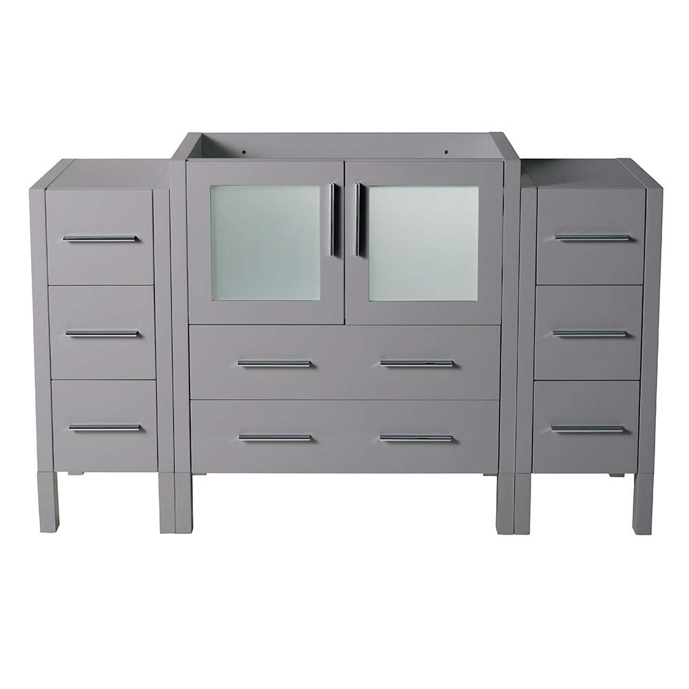 Fresca FCB62-123012GO Fresca Torino 54" Gray Oak Modern Bathroom Cabinets