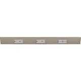 Task Lighting TRS24-3G-SN-RS 24" TR Switch Series Angle Power Strip, Right Switches, Satin Nickel Finish, Grey Switches and Receptacles