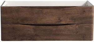 Fresca FCB9048RW-D Fresca Tuscany 48" Rosewood Wall Hung Double Sink Modern Bathroom Cabinet