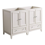 Fresca FCB20-2424AW Fresca Oxford 48" Antique White Traditional Double Sink Bathroom Cabinets